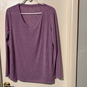 Ricki's Lavender V-Neck Long Sleeve Top